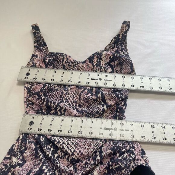 Gottex Snake Print One Piece Bathing Suit Swimsuit Size 10 - Picture 3 of 6